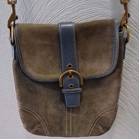 Coach Handbags - Coach RARE SUEDE Cross Body